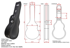 Classical Hard Guitar Case Dimensions 